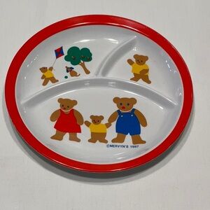 Children’s Divided Round Plate Teddy Bears